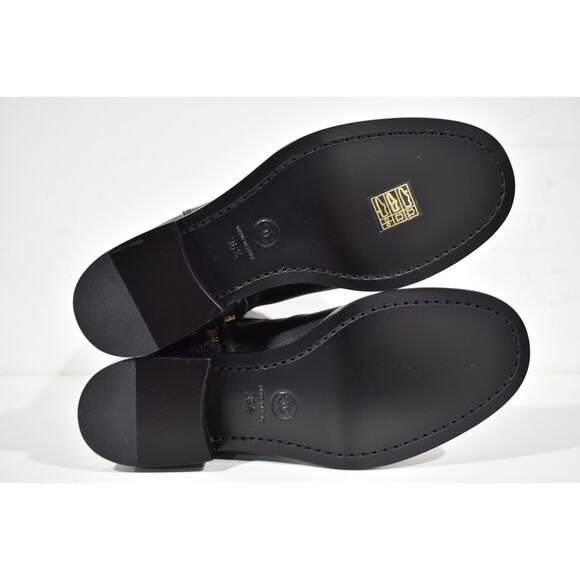 Chanel 21P Black Calfskin Leather CC Logo Quilted Zipper Mid Calf Boots 36.5 - Picture 12 of 12